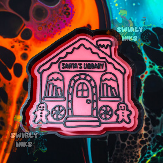 Santa's Library Freshie Mold