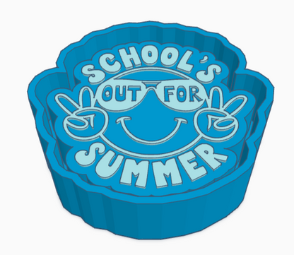 School's Out For The Summer Freshie Mold