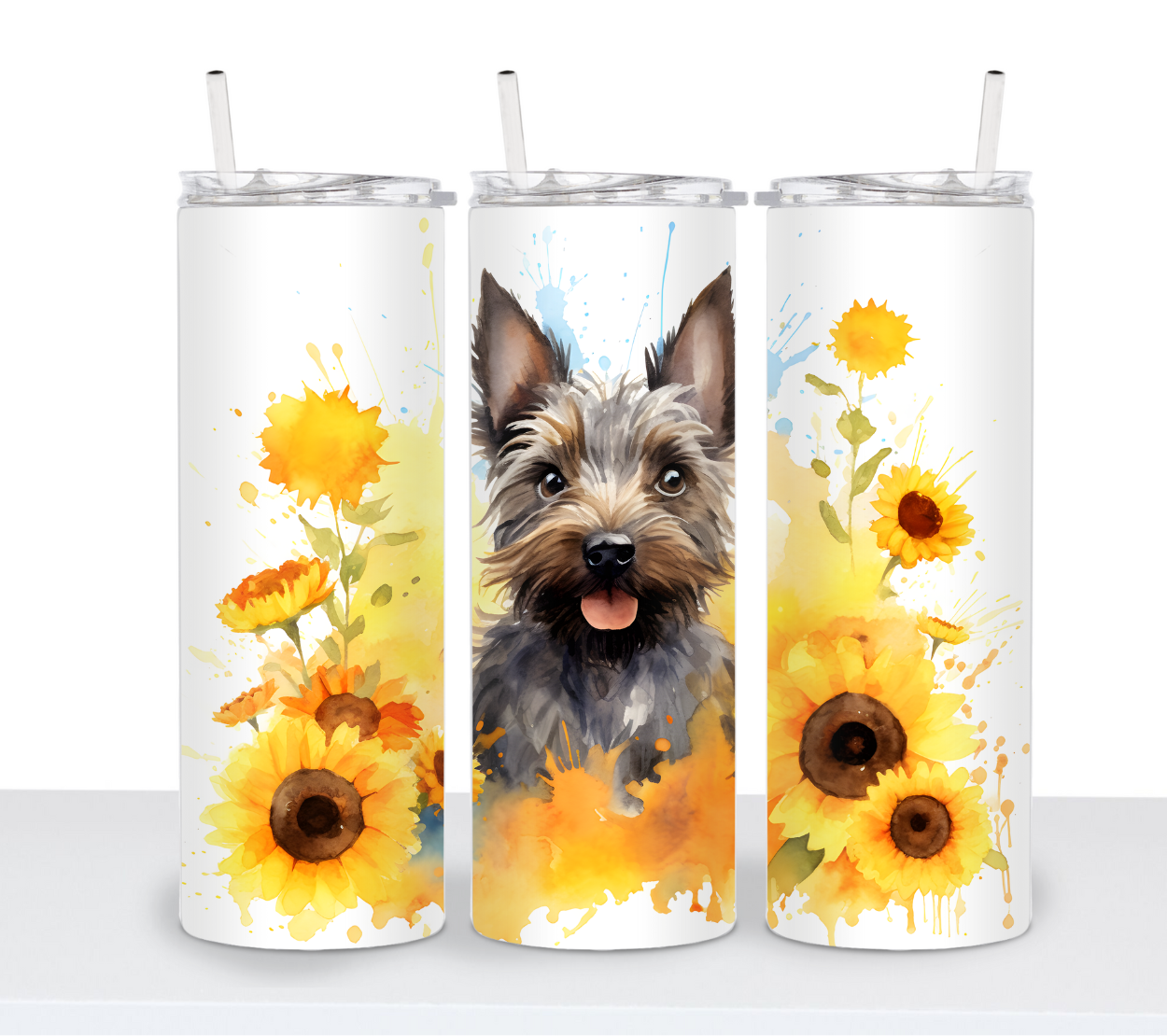 Dogs with Sunflowers Continued