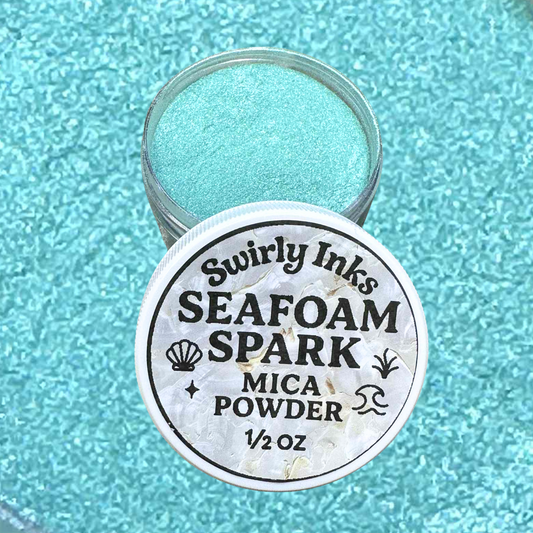 Seafoam Spark Mica Powder 1/2oz
