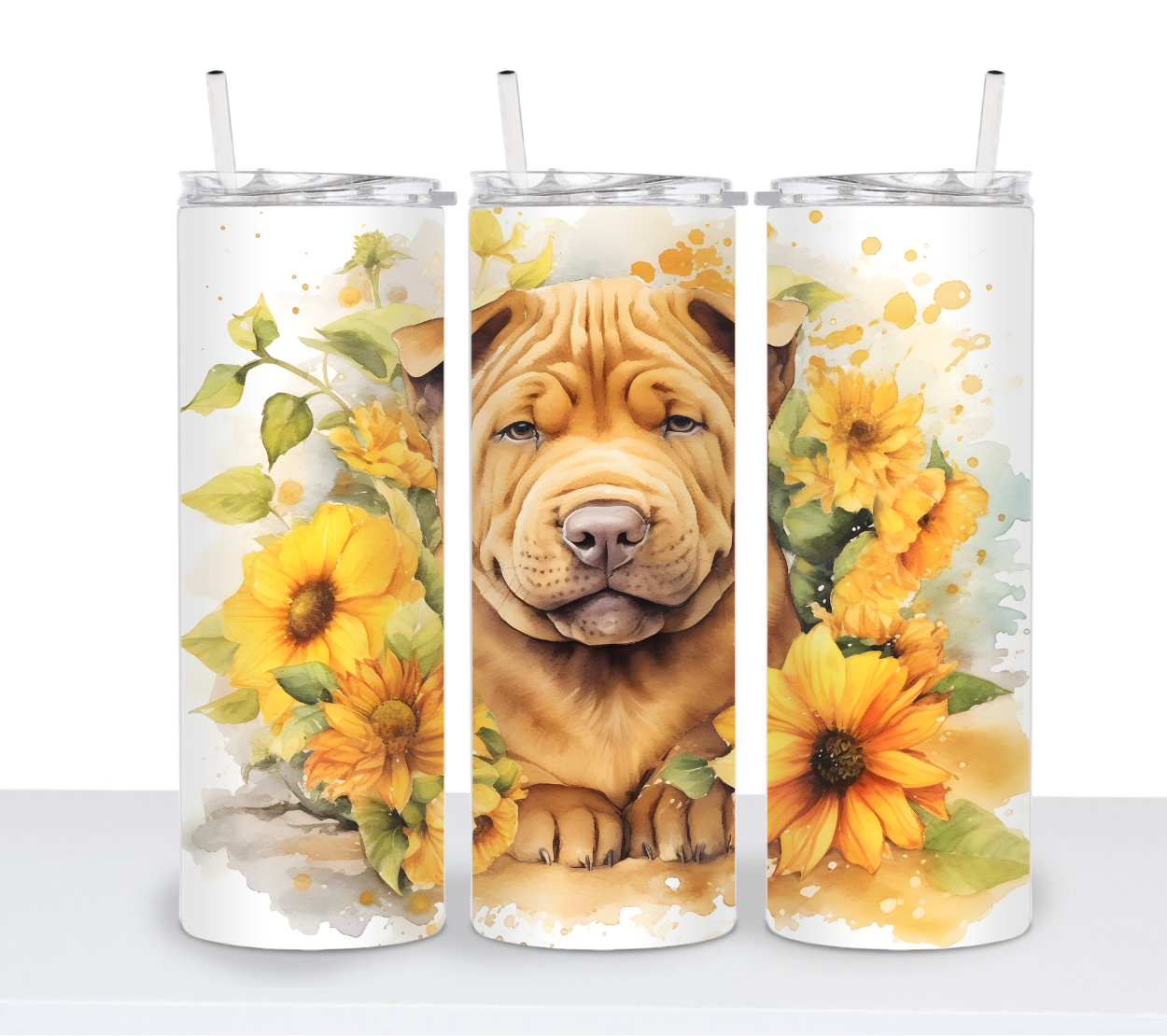 Dogs with Sunflowers Continued