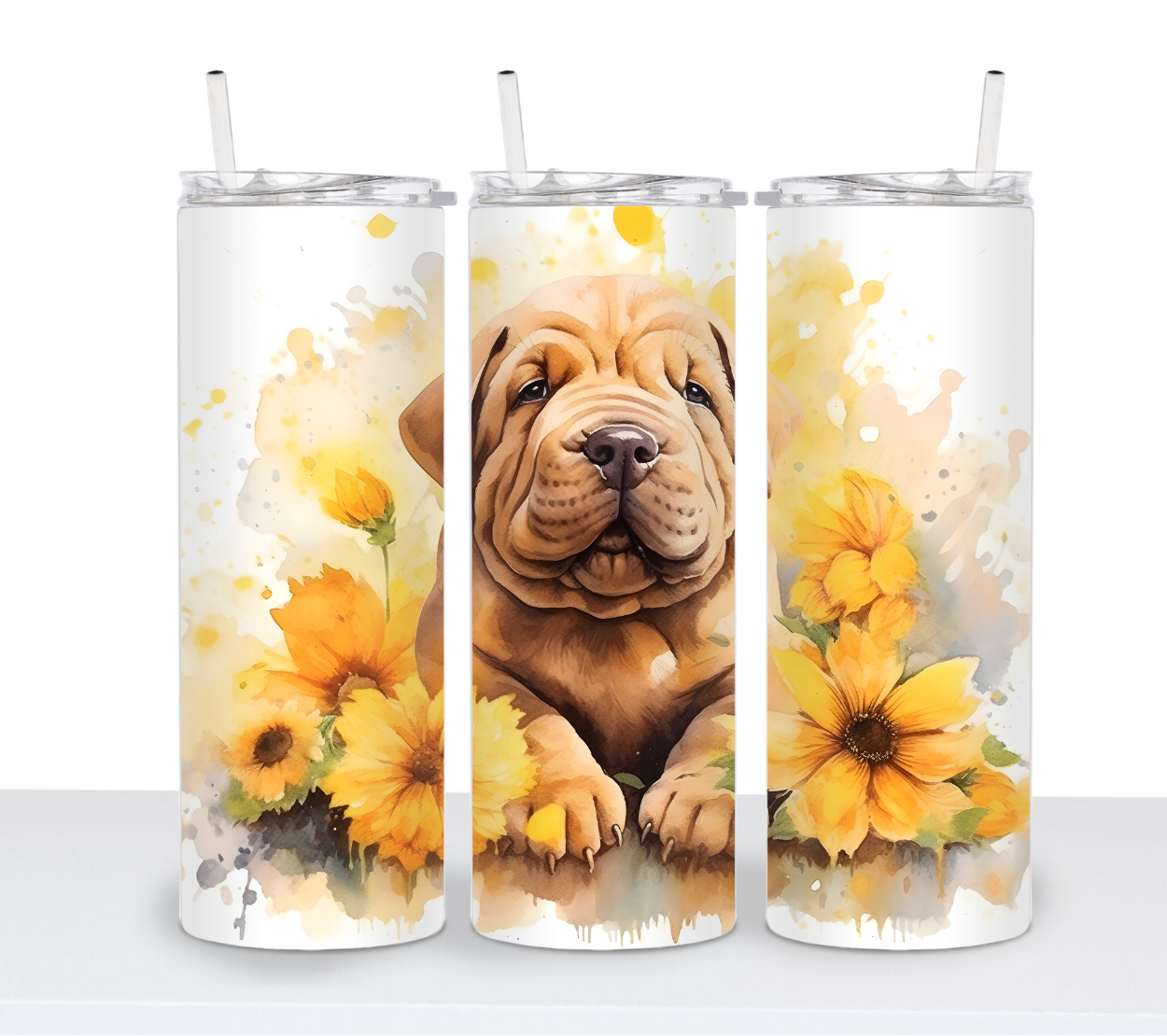 Dogs with Sunflowers Continued