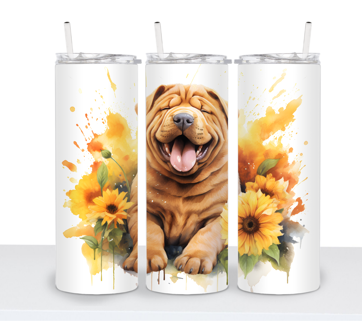 Dogs with Sunflowers Continued