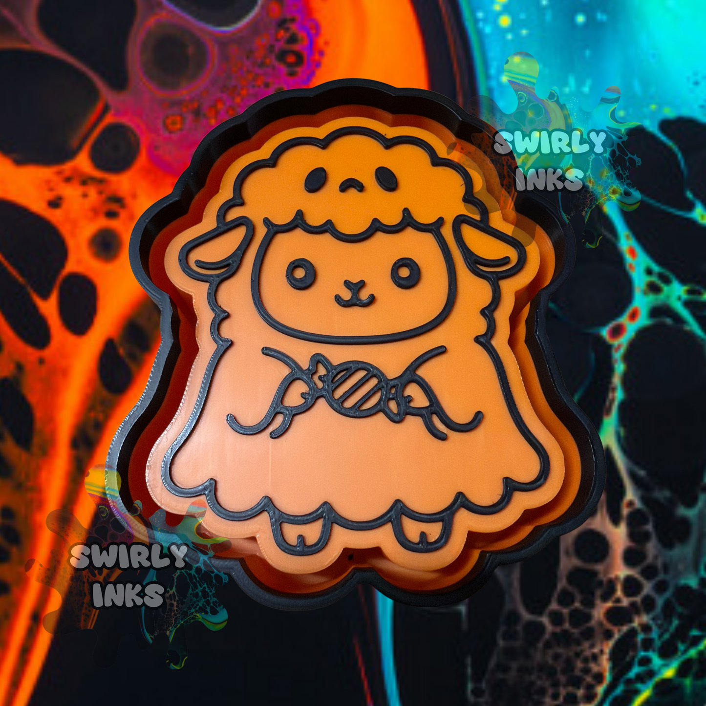 Sheep with Candy Freshie Mold