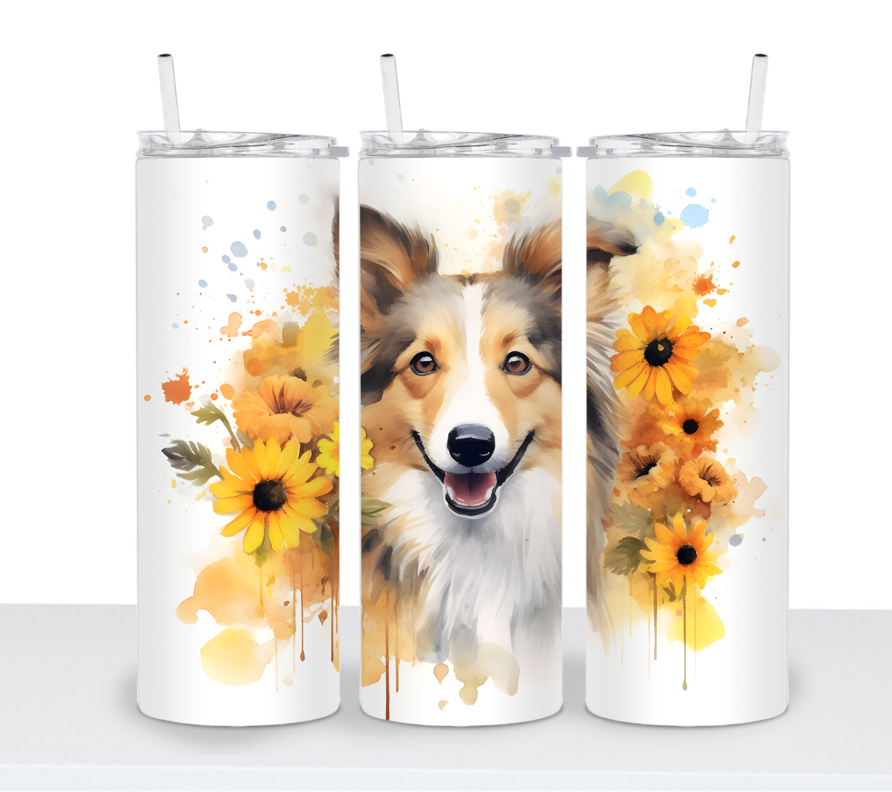 Dogs with Sunflowers Continued