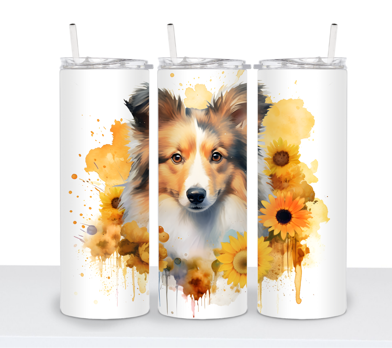 Dogs with Sunflowers Continued