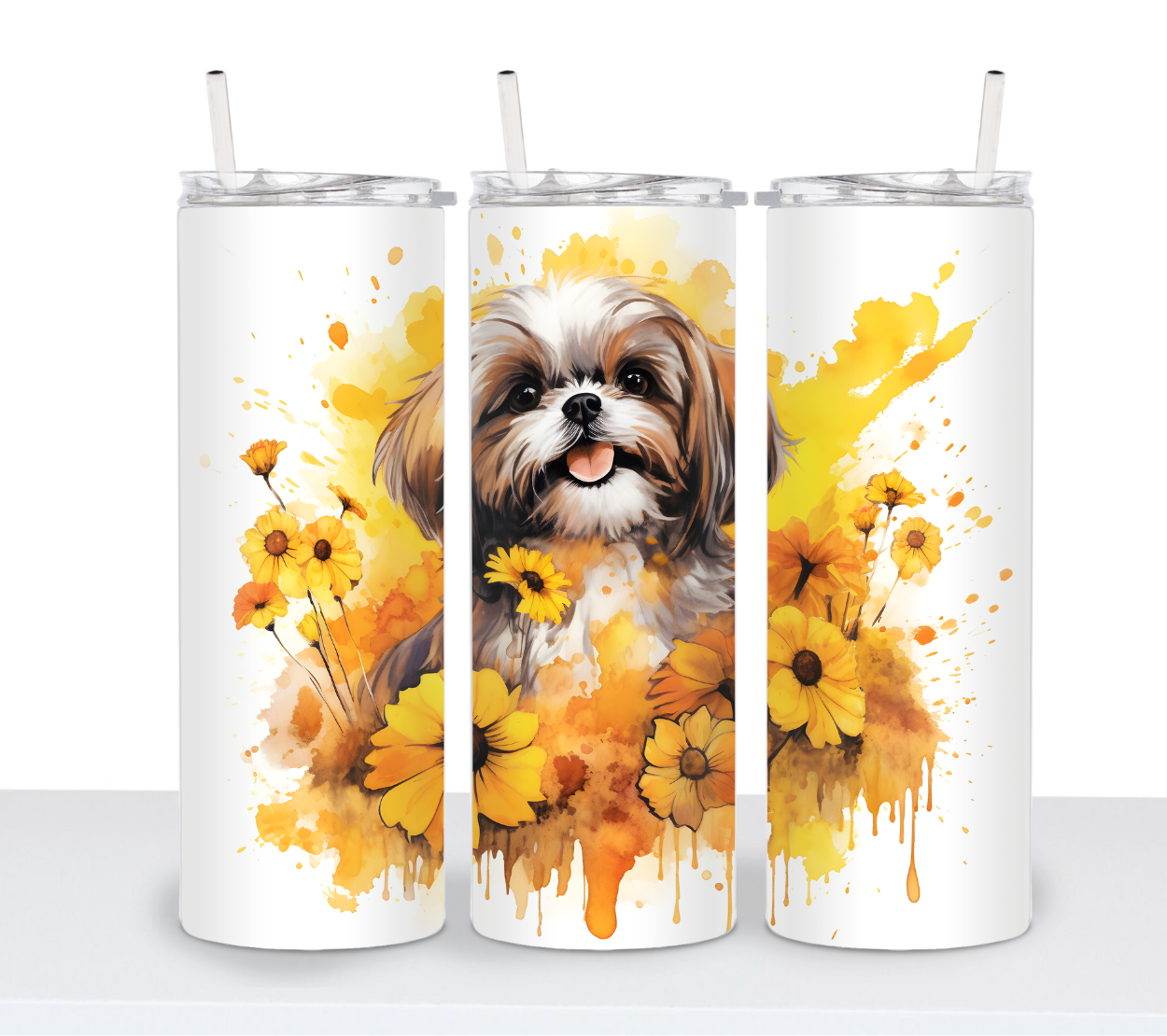 Dogs with Sunflowers Continued