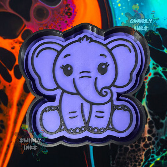 Sitting Elephant Freshie Mold