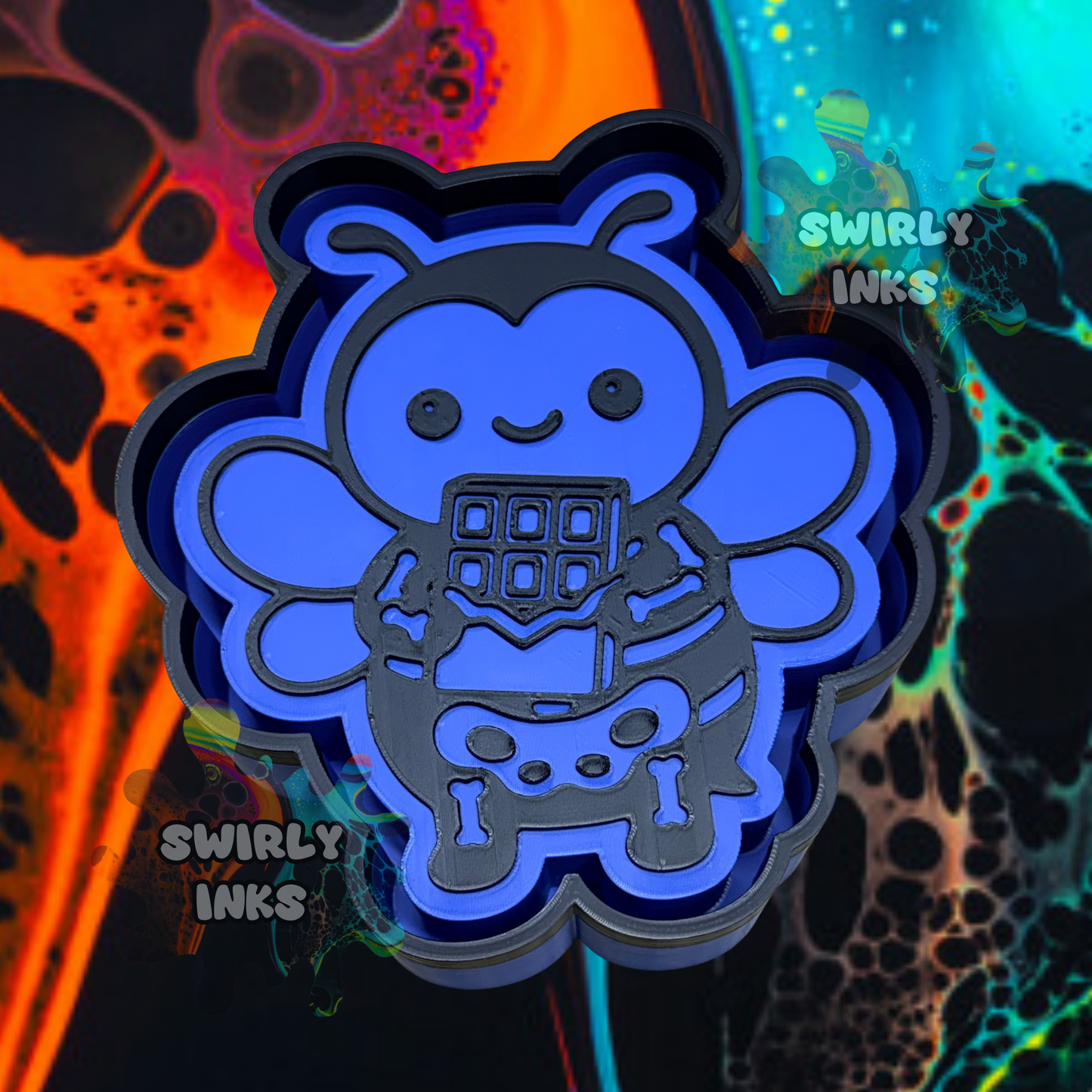 Skeleton Bumblebee Freshie Mold