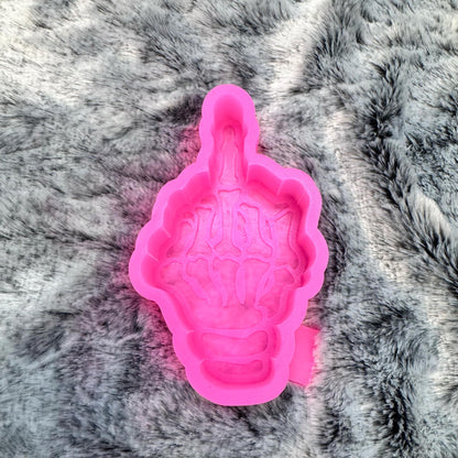 Skull Middle Finger Freshie Mold