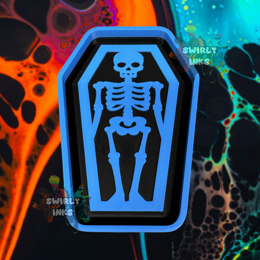 Skeleton Coffin Freshie Mold