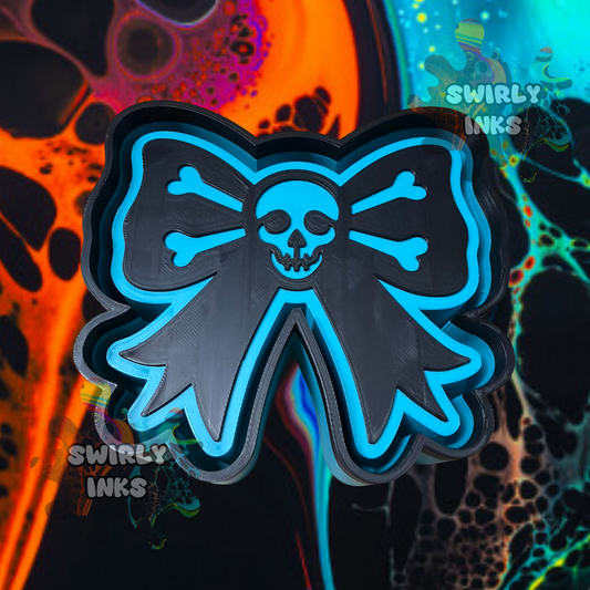Skull Bow Freshie Mold