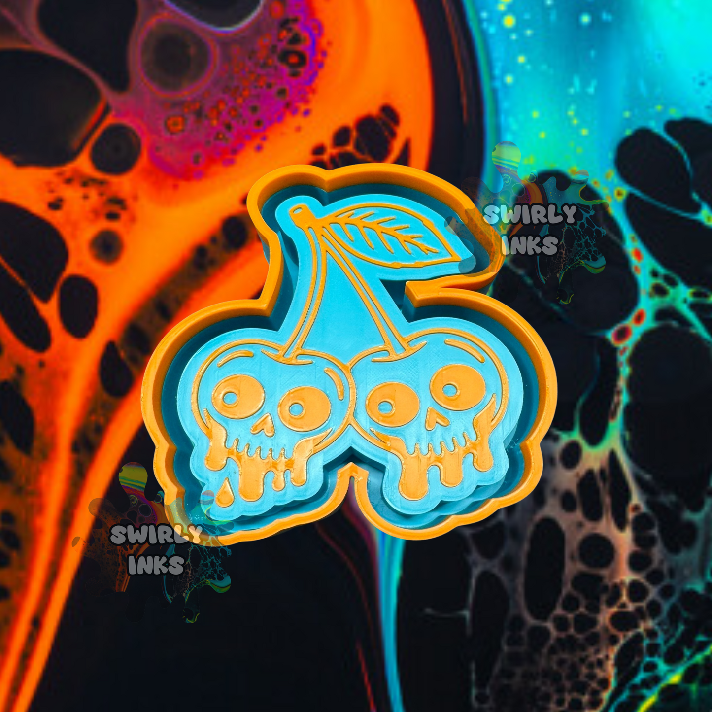 Skull Cherries Freshie Mold