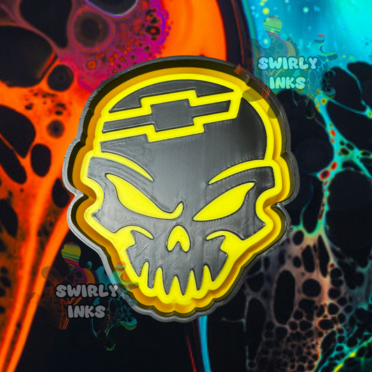 Skull with Chevy Freshie Mold