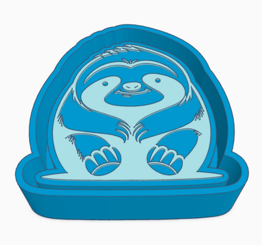 Sitting Sloth Freshie Mold