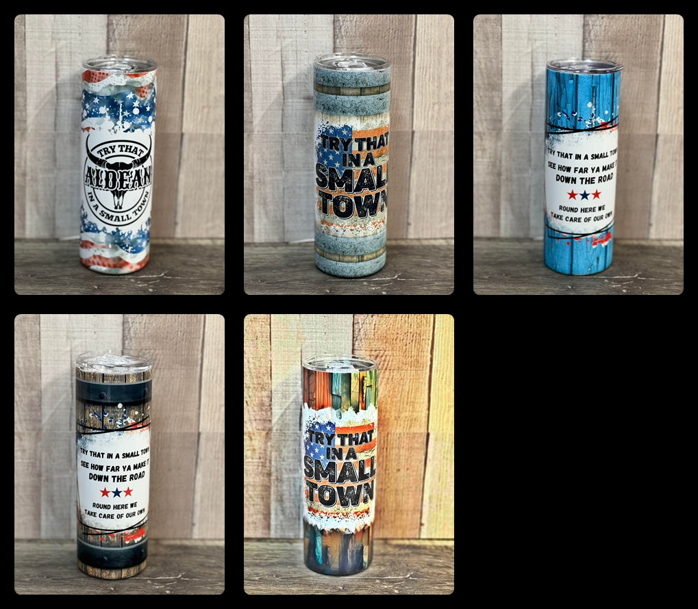 20oz "Small Town" Tumbler