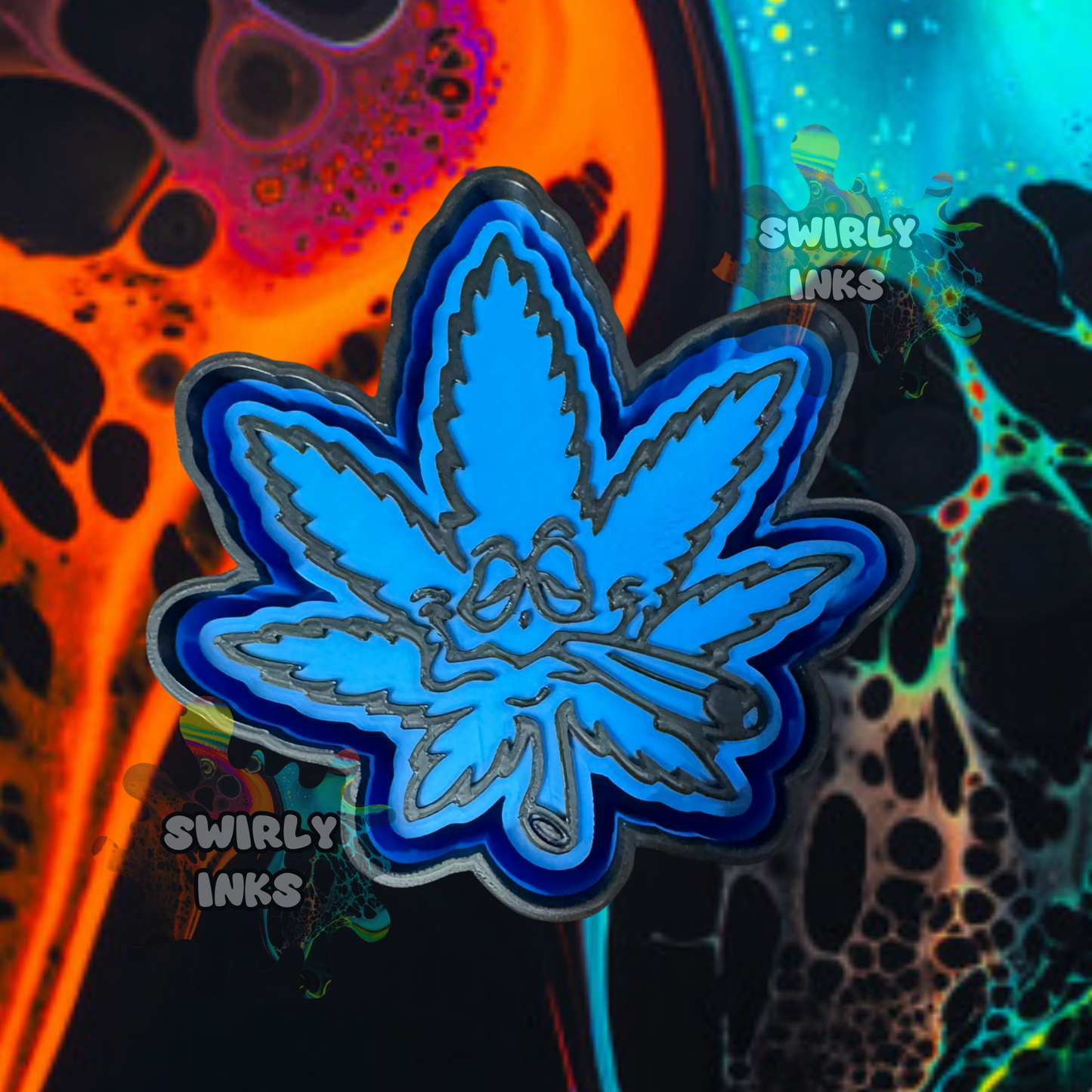 Smoking Leaf Freshie Mold