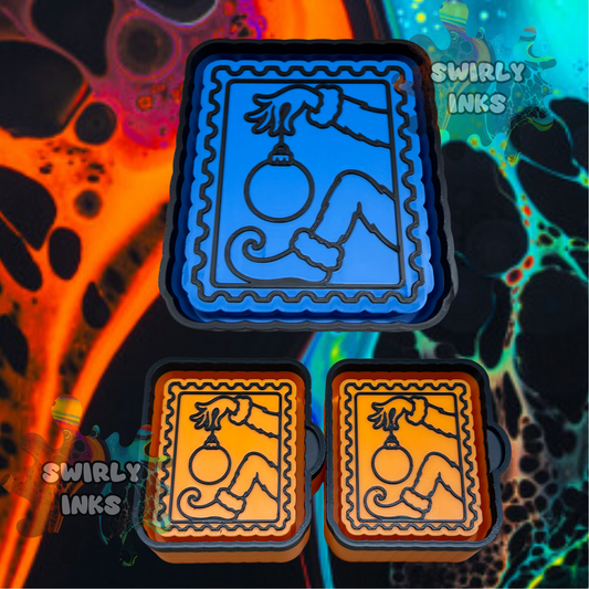 Sneaky Guy Stamp Set Freshie Mold