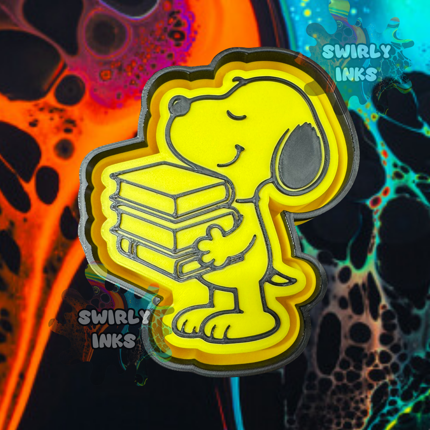 Dog with Books Freshie Mold
