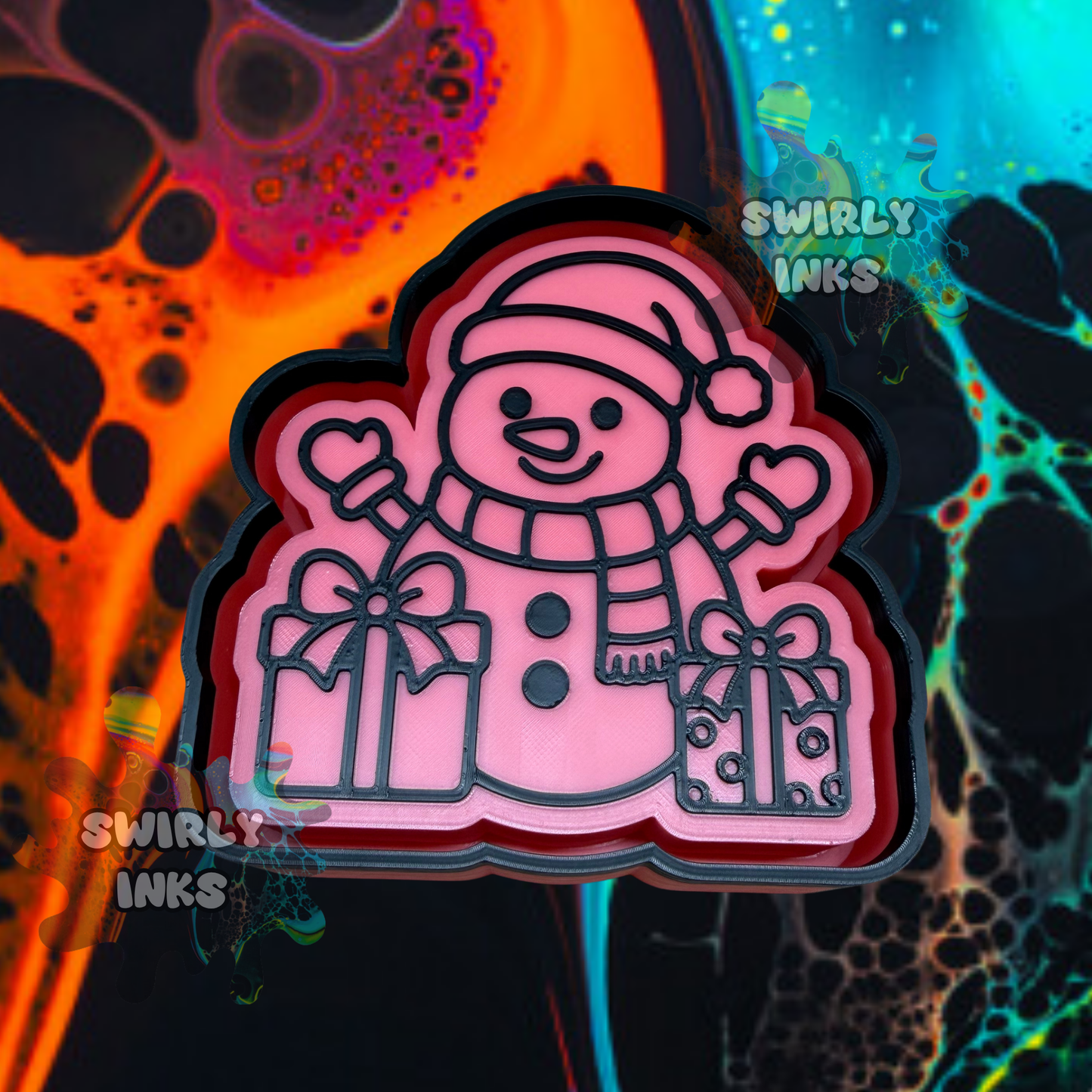 Snowman with Presents Freshie Mold