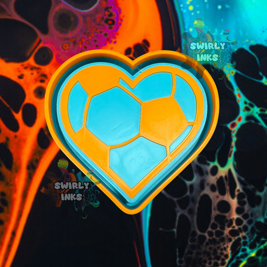 Soccer Heart Freshie Mold