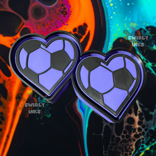Soccer Heart Vent Freshie Mold
