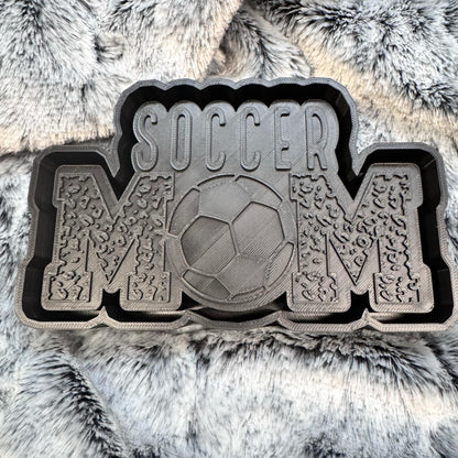 Soccer Leopard Mom Freshie Mold