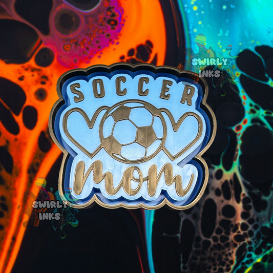 Soccer Mom Hearts Freshie Mold