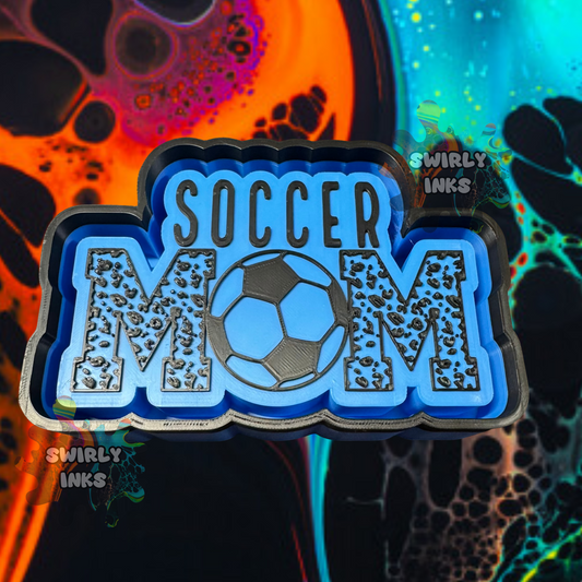 Soccer Leopard Mom Freshie Mold