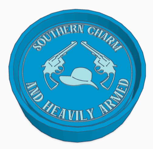 Southern Charm and Heavily Armed Saying Freshie Mold