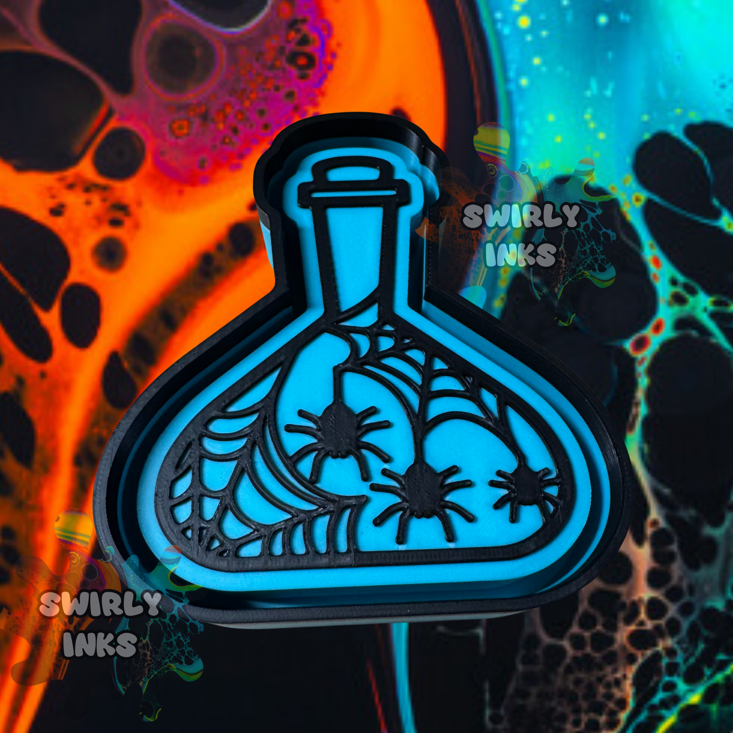Spiders in Bottle Freshie Mold
