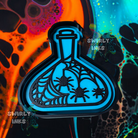 Spiders in Bottle Freshie Mold