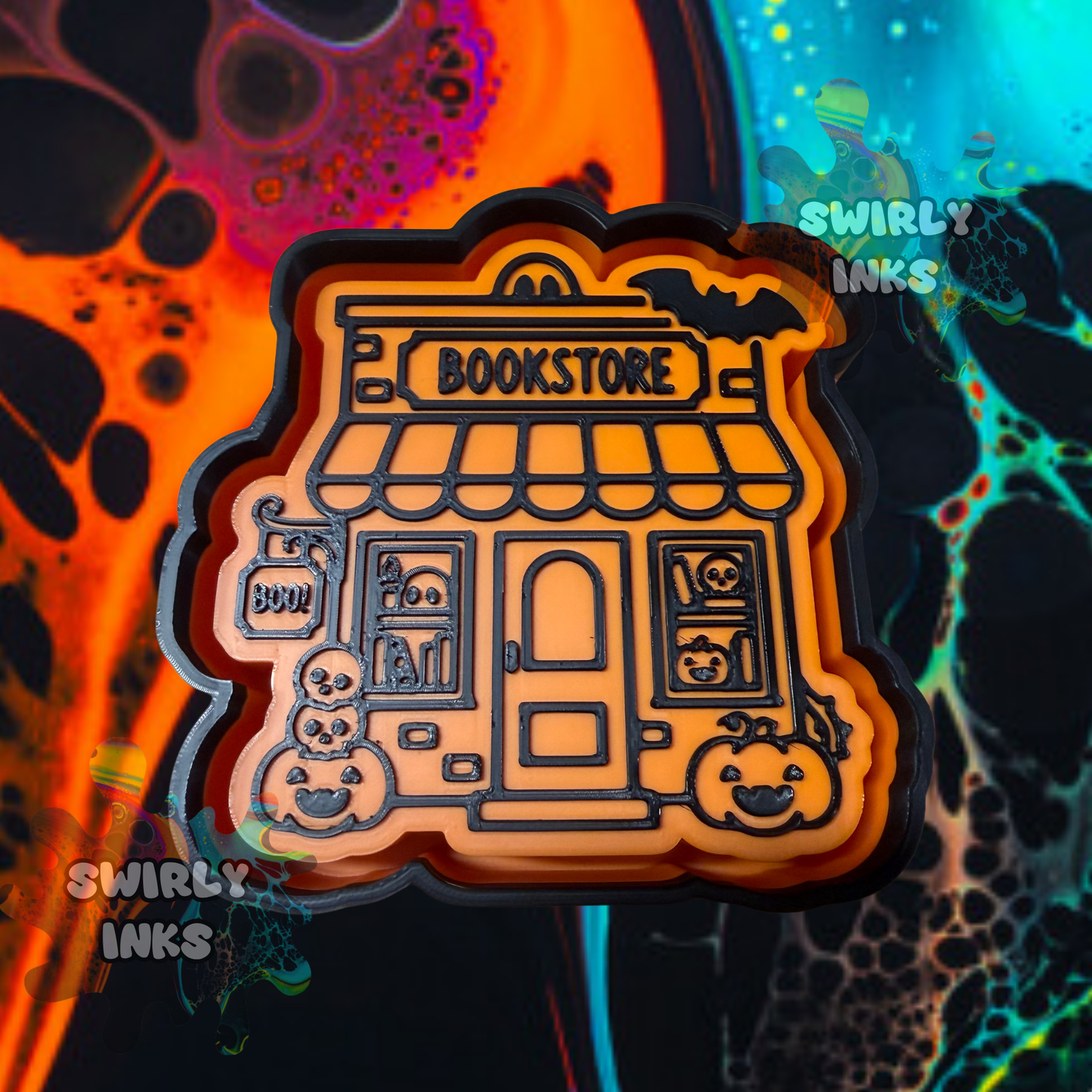 Spooky Bookstore Freshie Mold