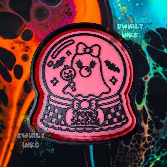 Spooky Season Ghost Globe Freshie Mold
