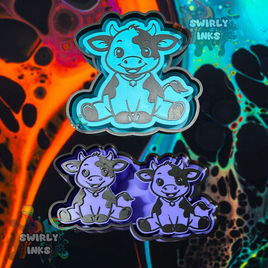 Spotted Cow Set Freshie Mold