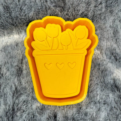 Spring Flower Pot Freshie Mold