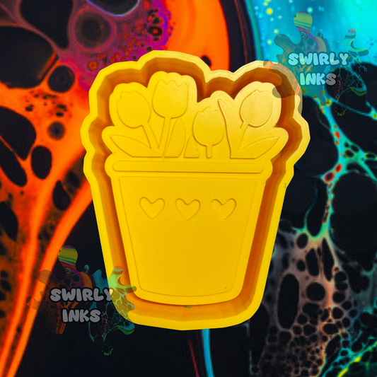 Spring Flower Pot Freshie Mold
