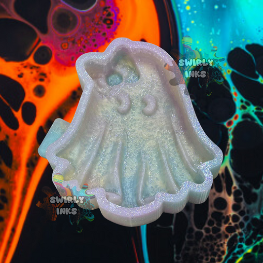 3D Ghost with Bow Freshie Mold