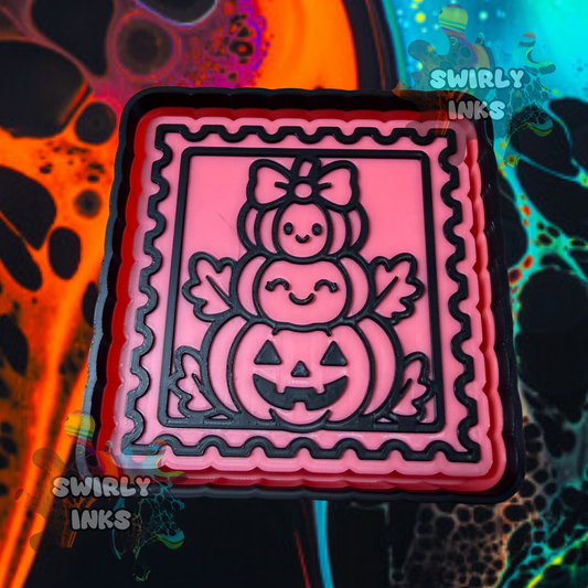 Stacked Pumpkin Stamp Freshie Mold