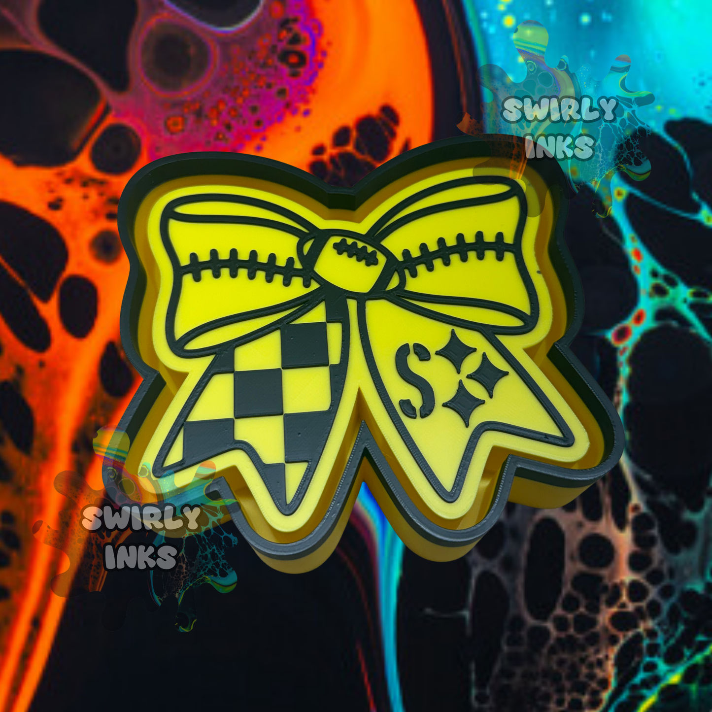 Steelers Bow Freshie Mold