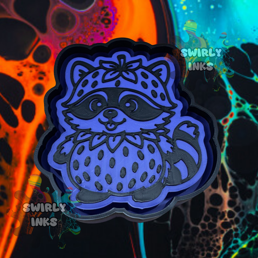Strawberry Raccoon Freshie Mold