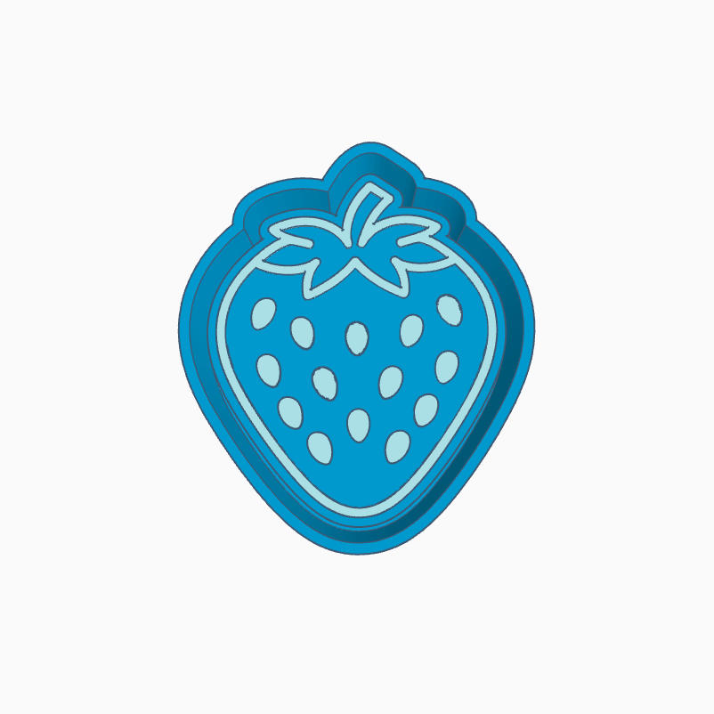 Strawberry Freshie Mold