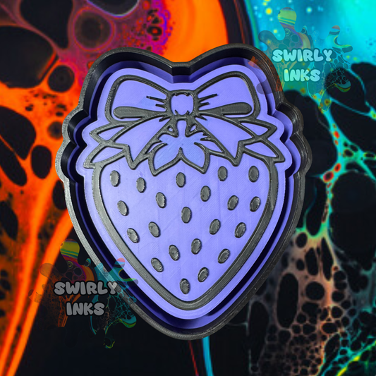 Strawberry with Bow Freshie Mold