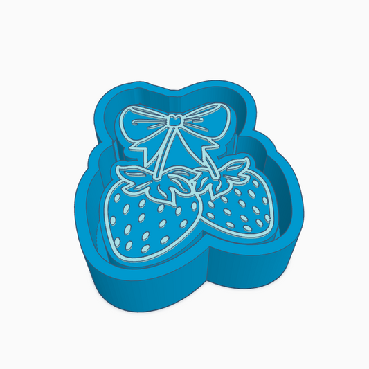 Strawberry Bow Freshie Mold