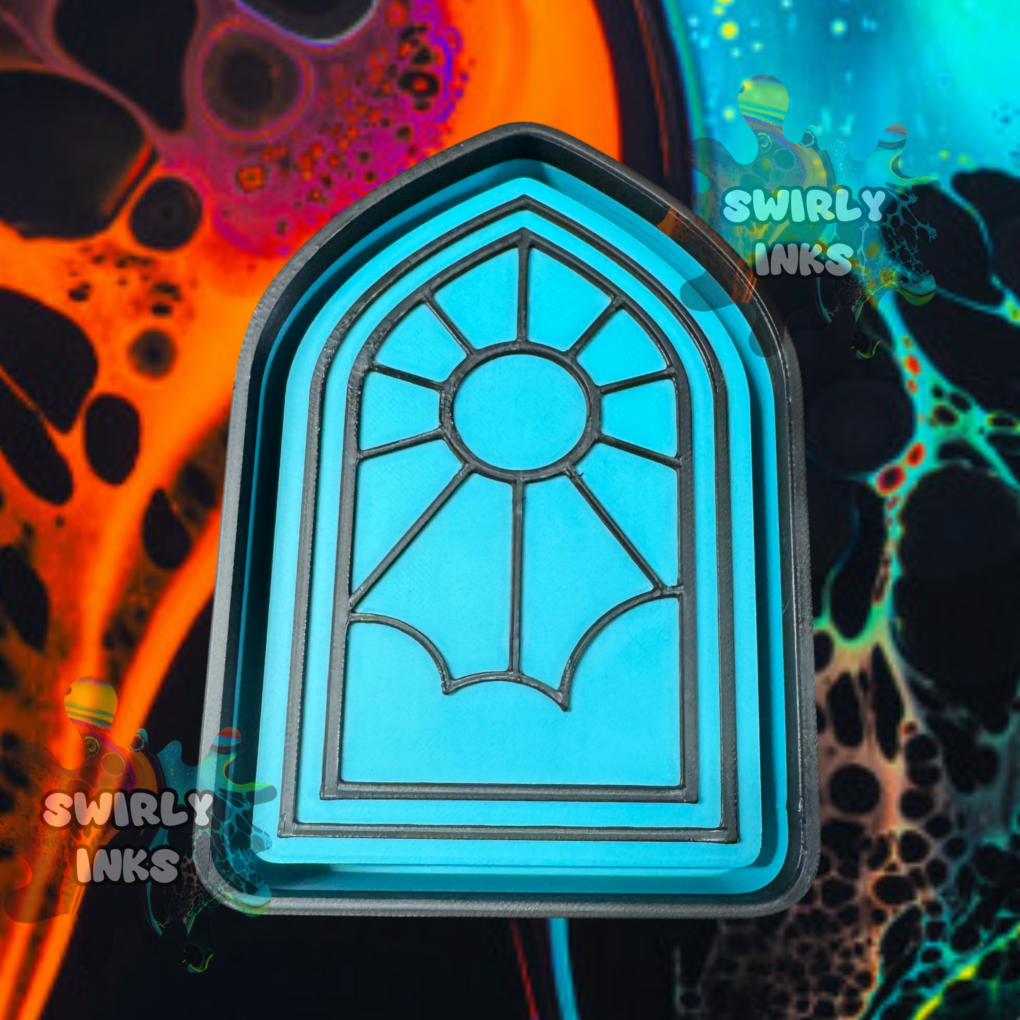 Sun Stain Glass Freshie Mold