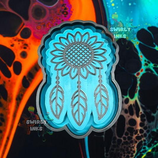 Sunflower Dreamcatcher Freshie Mold