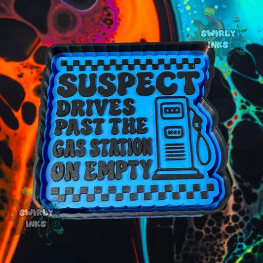 Suspect Drives Past The Gas Station On Empty Freshie Mold