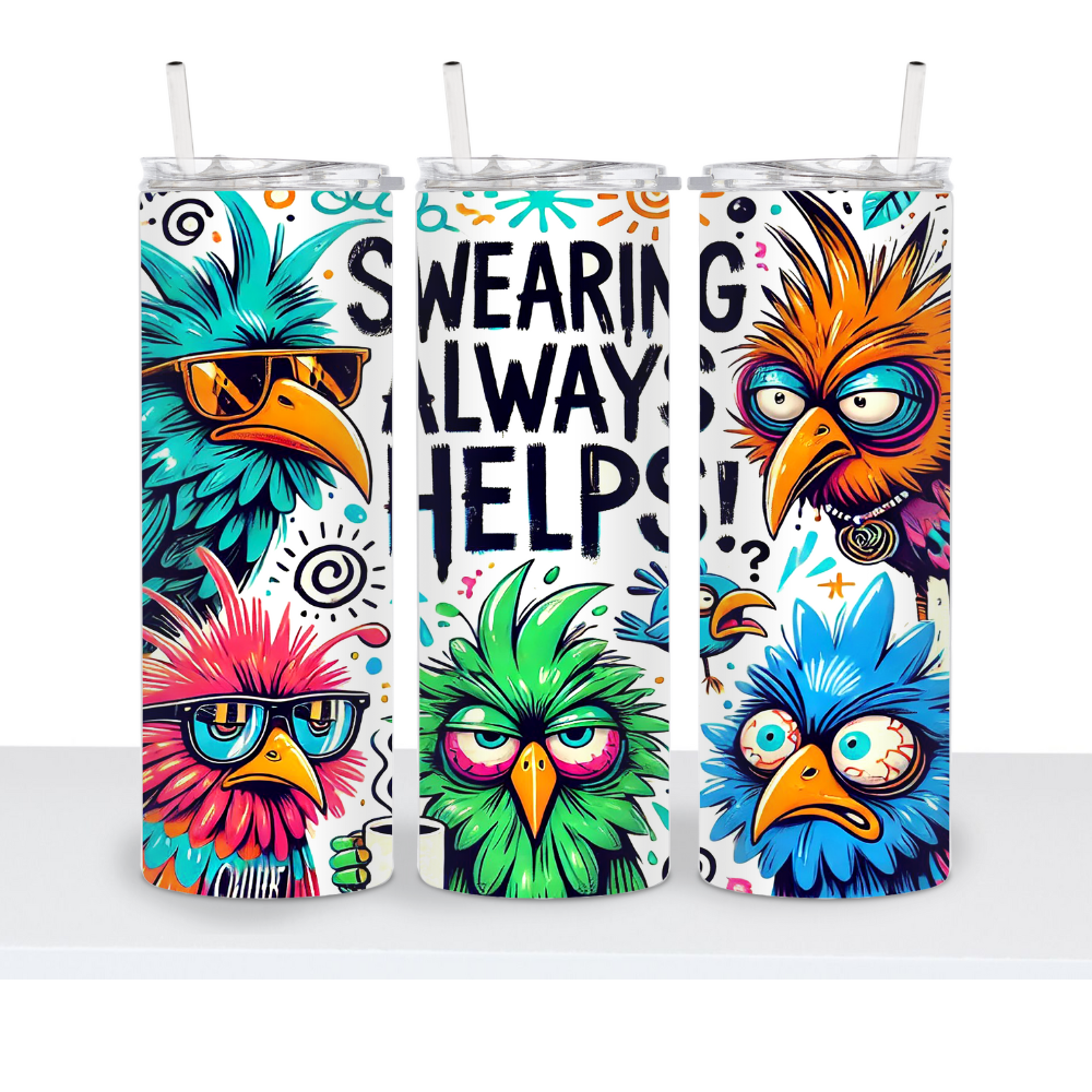 Swearing Always Helps 20oz Tumbler