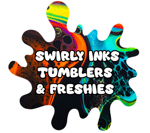 Swirly Inks N Glittered Designs