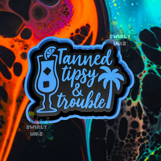Tanned Tipsy & Trouble Freshie Mold